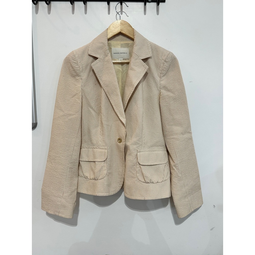 Banana Republic Beige Textured Women's Pantsuit - Picture 2 of 16